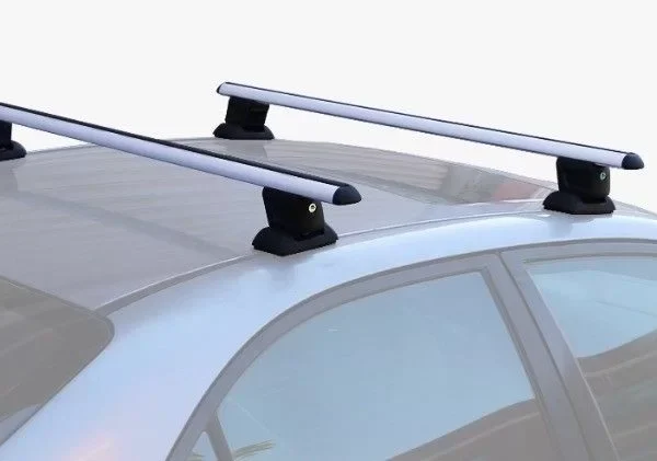 Μπάρες οροφής αλουμινίου εγκάρσιες – για εργοστασιακές βιδωτές υποδοχές – 135 cm με κλειδί – σετ 2τμχ.