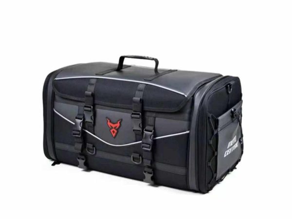 MotoCentric MC-0125 Σάκος Ουράς Μοτοσυκλέτας Αδιάβροχος 43lt σε Μαύρο/Κόκκινο Χρώμα