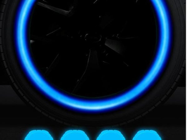 Βαλβίδες τροχών μπλέ φωσφοριζέ