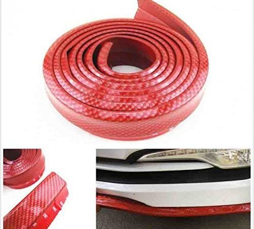 Lip spoiler universal κόκκινο look carbon