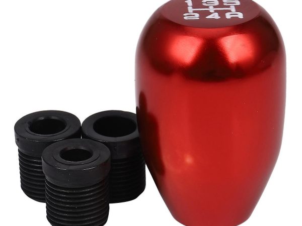 Πόμολο λεβιέ 5 ταχυτήτων μεταλλικό κόκκινο universal