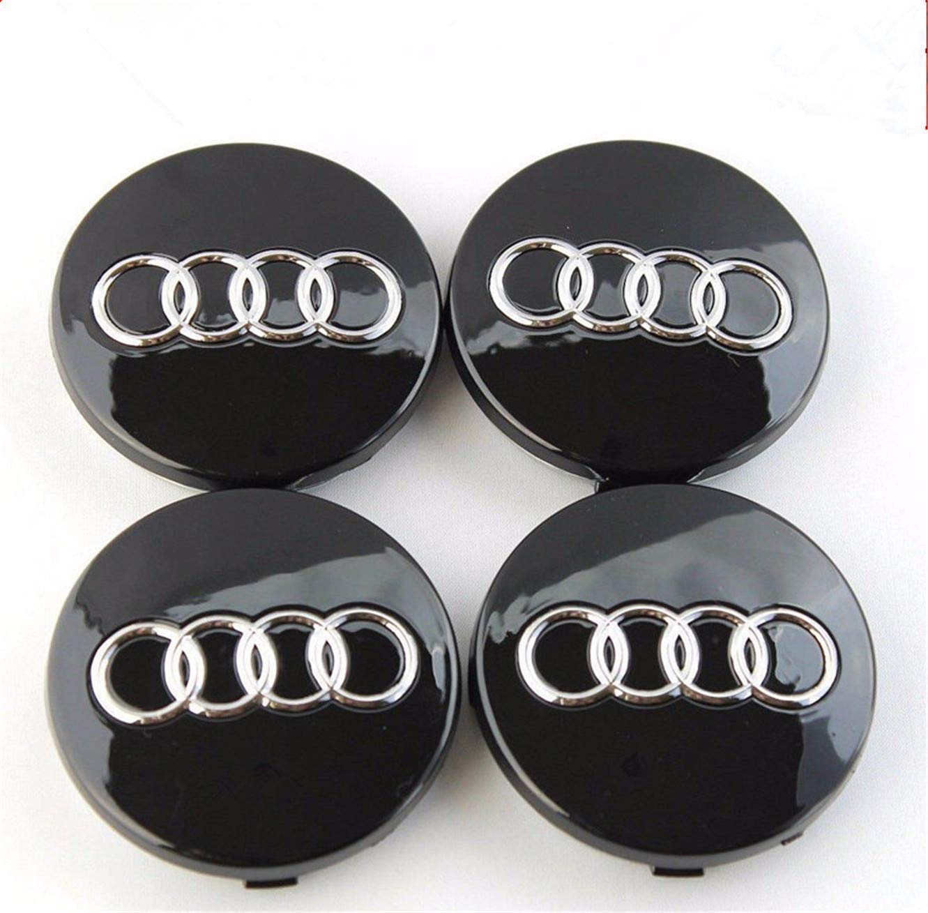 Audi-4τμχ-καπάκια-ζάντας-Μαύρα-68mm-Κωδ.Α004