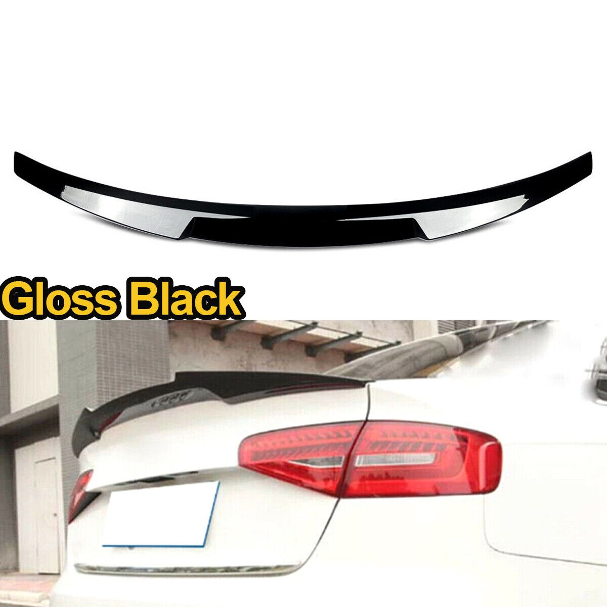 Audi-A4-B8-Αεροτομή-πορτ-μπαγκάζ-2009-2012-M4-Style-μαύρη-γυαλιστερ