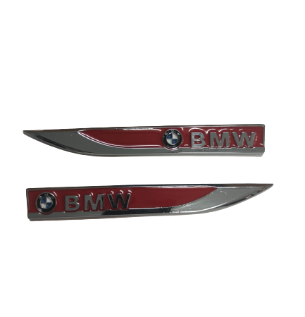Μεταλλικά ανάγλυφα κόκκινα σήματα - Bmw