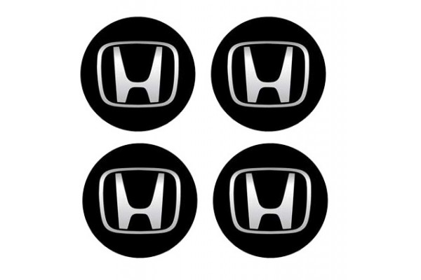 Αυτοκόλλητα για κέντρο ζάντας μαύρα - Honda