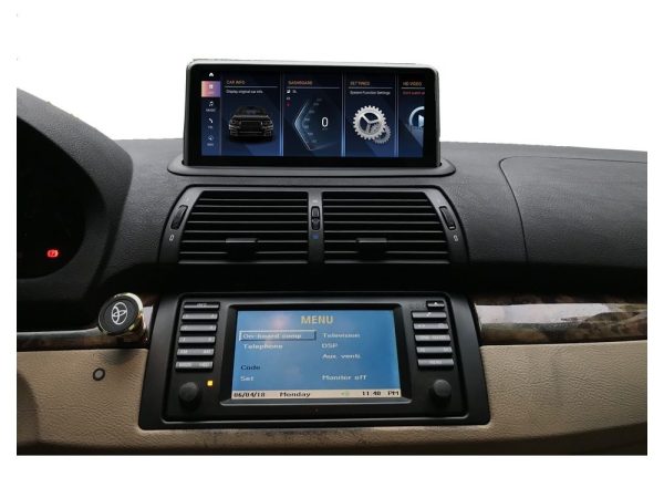 BMW X5 series E53 (με εργοστασιακή οθόνη) Android12 8Core (6+128GB) Navigation Multimedia 10.25" Black Panel
