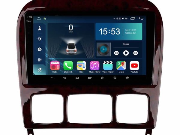 Bizzar G+ Series Mercedes S Class 1999-2004 (W220) 8core Android12 6+128GB Navigation Multimedia Tablet 9"