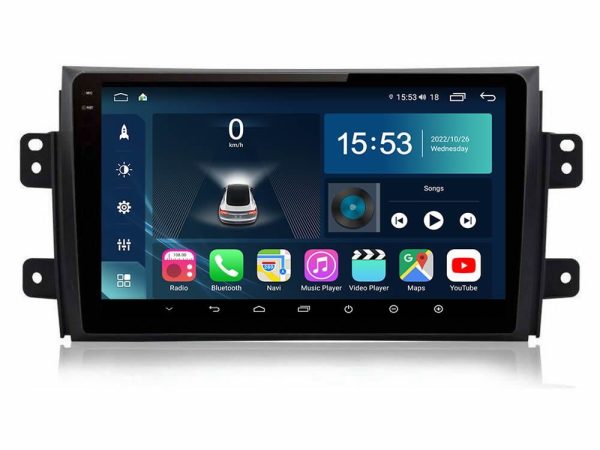 Bizzar G+ Series Suzuki SX4 2006-2014 Fiat Sedici 2006-2014 8core Android12 6+128GB Navigation Multimedia Tablet 9"