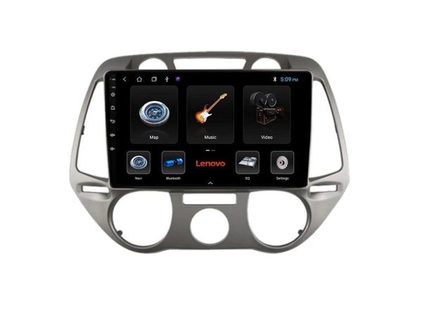 Lenovo Car Pad Hyundai i20 2009-2012 Manual A/C 4Core Android 13 2+32GB Navigation Multimedia Tablet 9"
