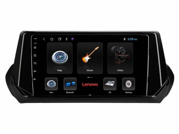 Lenovo Car Pad Peugeot 208 2019-2023 4Core Android 13 2+32GB Navigation Multimedia Tablet 9"