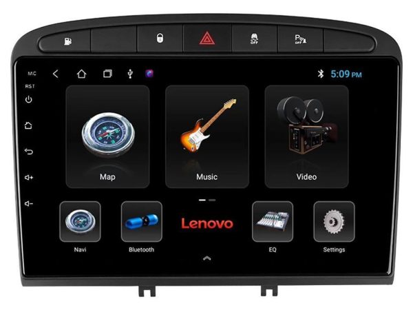 Lenovo Car Pad Peugeot 308/RCZ 4Core Android 13 2+32GB Navigation Multimedia Tablet 9"