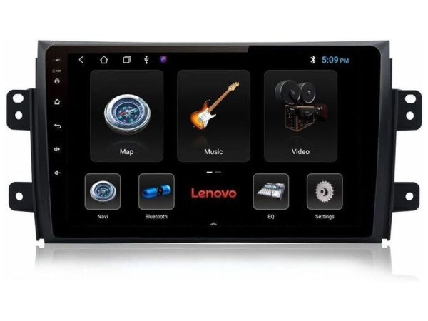 Lenovo Car Pad Suzuki SX4 2006-2014 Fiat Sedici 2006-2014 4Core Android 13 2+32GB Navigation Multimedia Tablet 9"