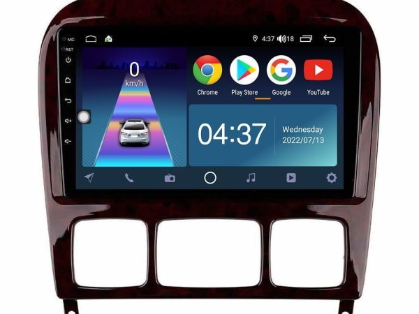 Bizzar LQ Series 4Core Android14 2+32GB Mercedes S Class 1999-2004 (W220) Navigation Multimedia Tablet 9" Με Carplay & Android Auto