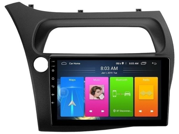 Bizzar 4T Series Honda CiviC Hatchback 2006-2011 4Core Android13 2+32GB Navigation Multimedia Tablet 9"
