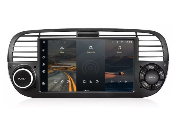 Bizzar OEM Fiat 500 2008-2015 8core Android12 4+64GB Navigation Multimedia Deckless 7" με Carplay/AndroidAuto