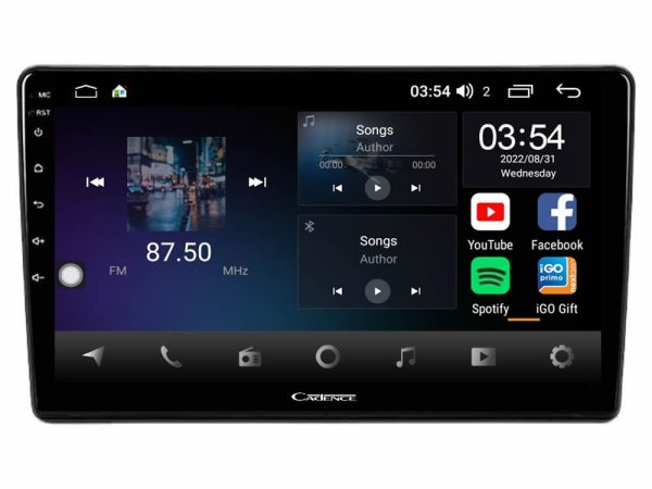 Cadence X Series Alfa Romeo 159/Brera/Spider 8Core Android 14 4+64GB Navigation Multimedia Tablet 9"