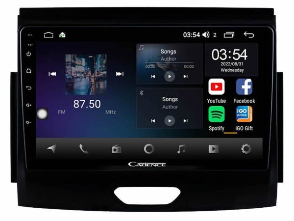 Cadence X Series Ford Ranger 2017-2022 8core Android 14 4+64GB Navigation Multimedia Tablet 9"