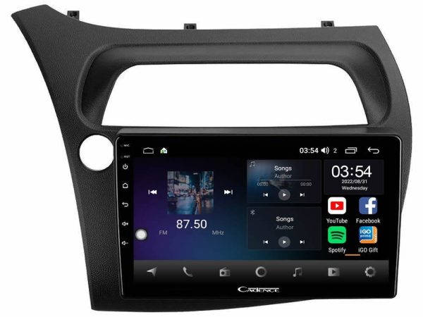 Cadence X Series Honda CiviC Hatchback 2006-2011 8core Android 14 4+64GB Navigation Multimedia Tablet 9"