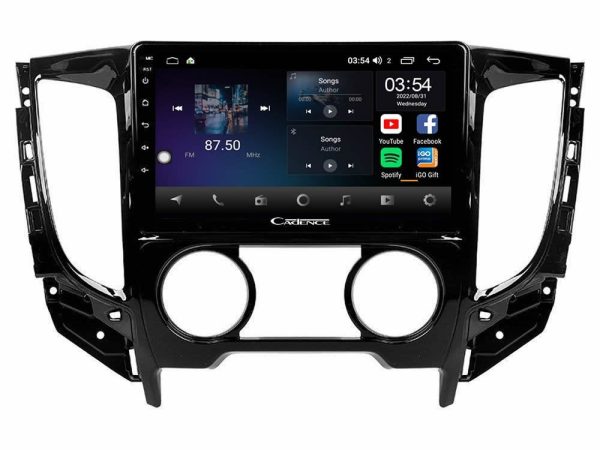 Cadence X Series Mitsubishi L200 2016-> & Fiat Fullback (Manual A/C) 8core Android 14 4+64GB Navigation Multimedia Tablet 9"