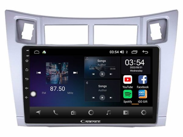 Cadence X Series Toyota Yaris 8core Android 14 4+64GB Navigation Multimedia Tablet 9" (Ασημί Χρώμα)