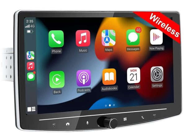 Bizzar 1DIN Android14 2+32GB Navigation Multimedia Tablet 10" Με Carplay & Android Auto