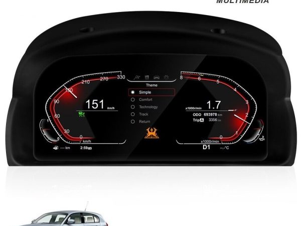 BMW 1series E87 2005-2011 Digital LCD Instrument Cluster 12.3" με HD οθόνη 1920*720