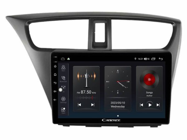 Cadence QG Series 8Core Android13 4+64GB Honda Civic Hatchback 2012-2015 Navigation Multimedia Tablet 9"