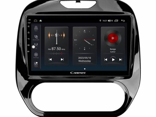 Cadence QG Series 8Core Android13 4+64GB Renault Captur 2013-2019 (Manual AC) Navigation Multimedia Tablet 9"