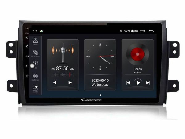 Cadence QG Series 8Core Android13 4+64GB Suzuki SX4 2006-2014 Fiat Sedici 2006-2014 Navigation Multimedia Tablet 9"