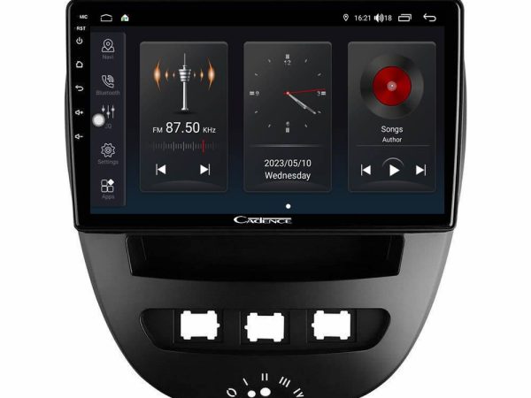 Cadence QG Series 8Core Android13 4+64GB Toyota Aygo/Citroen C1/Peugeot 107 Navigation Multimedia Tablet 10"
