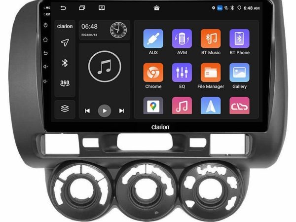 Clarion GL700 Lite Series 8Core Android11 6+128GB Honda Jazz 2002-2008 (Manual A/C) Navigation Multimedia Tablet 9" Με Carplay & Android Auto