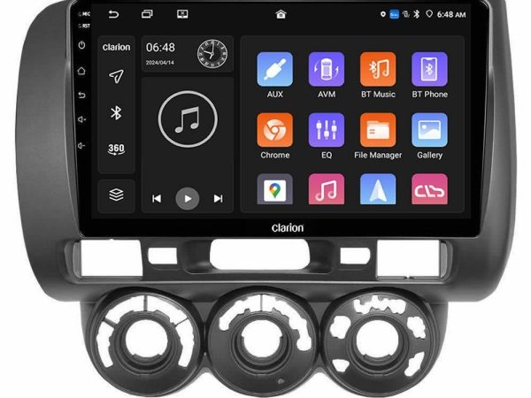 Clarion GL300 Series 4Core Android11 2+32GB Honda Jazz 2002-2008 (Manual A/C) Navigation Multimedia Tablet 9" Με Carplay & Android Auto