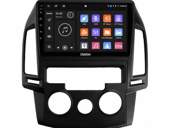 Clarion GL300 Series 4Core Android11 2+32GB Hyundai i30 2007-2012 Manual A/C Navigation Multimedia Tablet 9" Με Carplay & Android Auto
