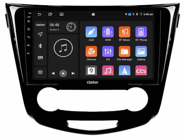 Clarion GL300 Series 4Core Android11 2+32GB Nissan Qashqai J11 (Manual A/C) Navigation Multimedia Tablet 10" Με Carplay & Android Auto