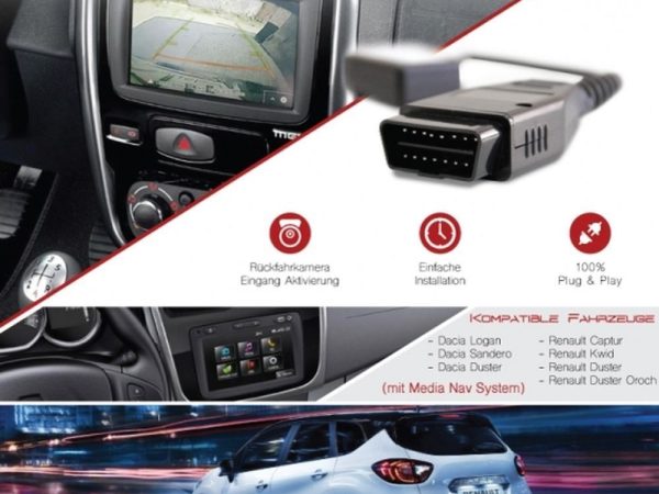 Ενεργοποίηση Κάμερα Οπισθοπορείας για Renault Captur & Dacia Duster