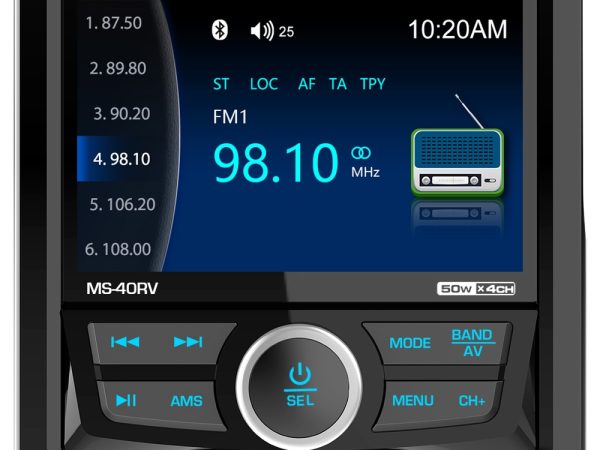Bizzar Marine Multimedia Receiver Radio / TFT / Usb / Aux / BT Audio