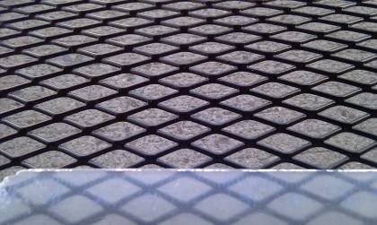 Μεταλλική σίτα μαύρη-100x20 cm.