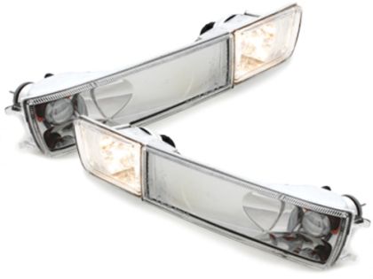 Φλας με προβολάκι για Vw Golf 3 / Vento  (1991-1998)  - χρωμίου - σετ 2τμχ.