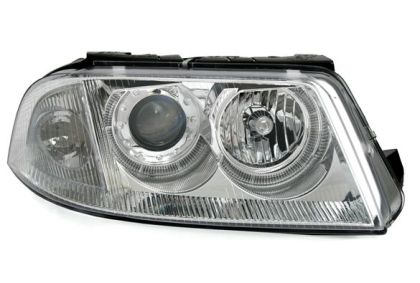 Φανάρια εμπρός angel eyes για Vw Passat B5.5 (2001-2005) - chrome , χωρίς λάμπες (Η7) - σετ 2τμχ.