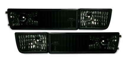 Φλας με διακοσμητικό προβολάκι για Golf 3 / Vento  (1991-1998)  - μαύρο - σετ 2τμχ.