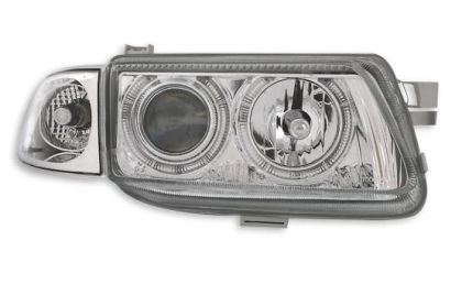 Φανάρια εμπρός angel eyes για Opel Astra F (1991-1999) -  χωρίς λάμπες (Η7) - σετ 2τμχ.