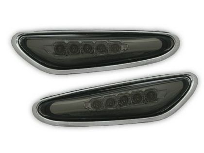 Led φλας για BMW E46  (2001-2005) / E60  / X3 (2004-2009) - μαύρο - σετ 2τμχ.