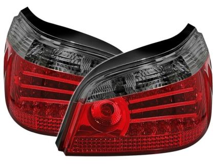 Πίσω φανάρια led για BMW E60 (2003-2007) - φιμέ φλας - σετ 2τμχ.