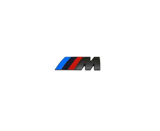 Αυτοκόλλητο μεταλλικό μαύρο 5,5x2cm - Bmw M