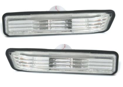 Φλας BMW E36 (1996-1999) / E34 / X5 E53 - χρωμίου - σετ 2τμχ.