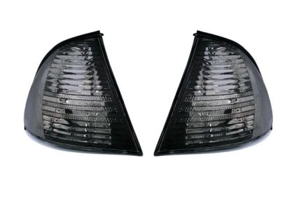 Φλας δίπλα στο φανάρι BMW E46 combi  (1998-2001) - μαύρα - σετ 2τμχ.