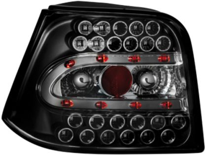 Πίσω φανάρια led για Vw Golf IV  (1997-2003)  - black - σετ 2τμχ.