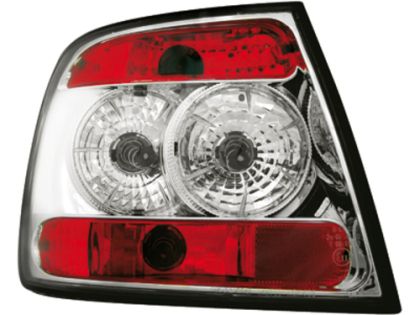 Πίσω φανάρια για Audi A4 sedan (1995-2001) - chrome - σετ 2τμχ.