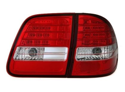 Πίσω φανάρια led για Mercedes W210 E-Class combi(1995-2002) - σετ 2τμχ.