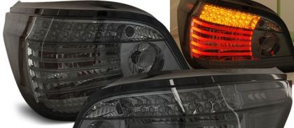 Πίσω φανάρια led για BMW E60 (2003-2007) - φιμέ led φλας - σετ 2τμχ.
